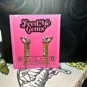 Feed Me Gems Waterfall Earrings